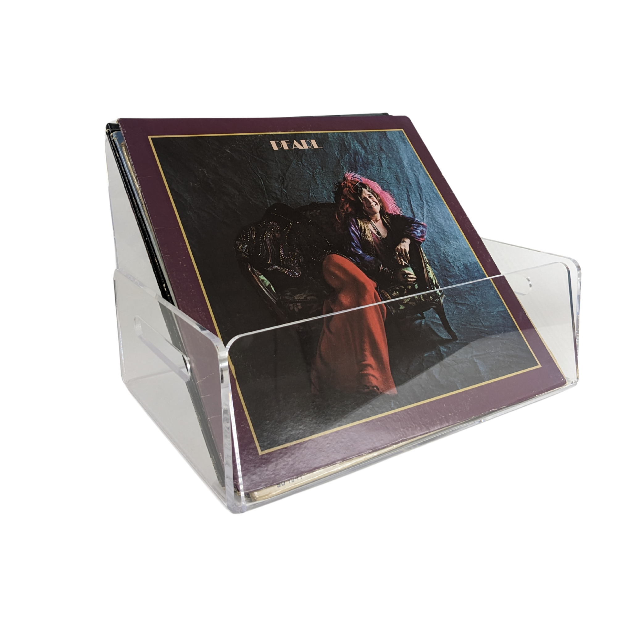 Clear Vinyl Record Storage Crate