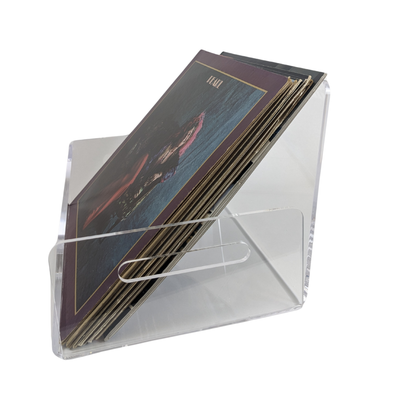 Clear Vinyl Record Storage Crate